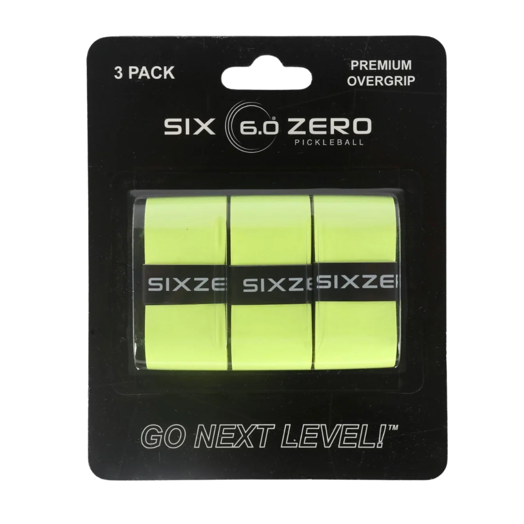 Six Zero Premium Pickleball Over Grips (3 pack)