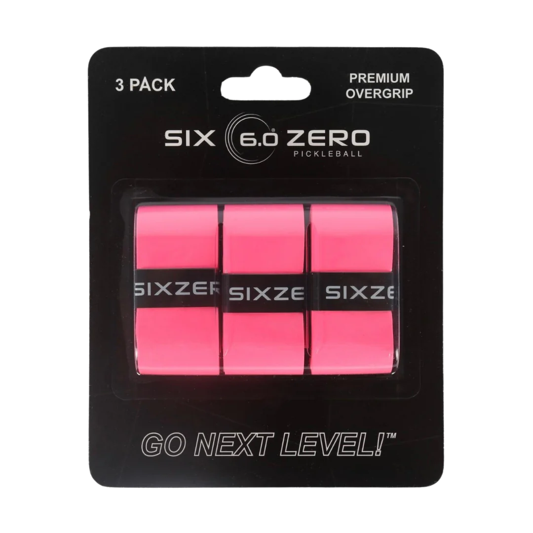Six Zero Premium Pickleball Over Grips (3 pack)