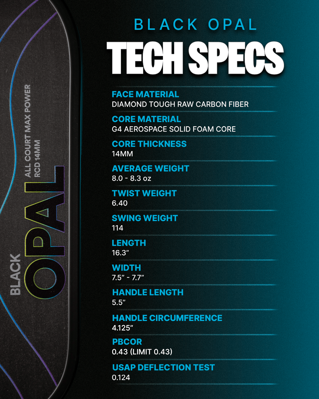 Six Zero Black Opal 14mm