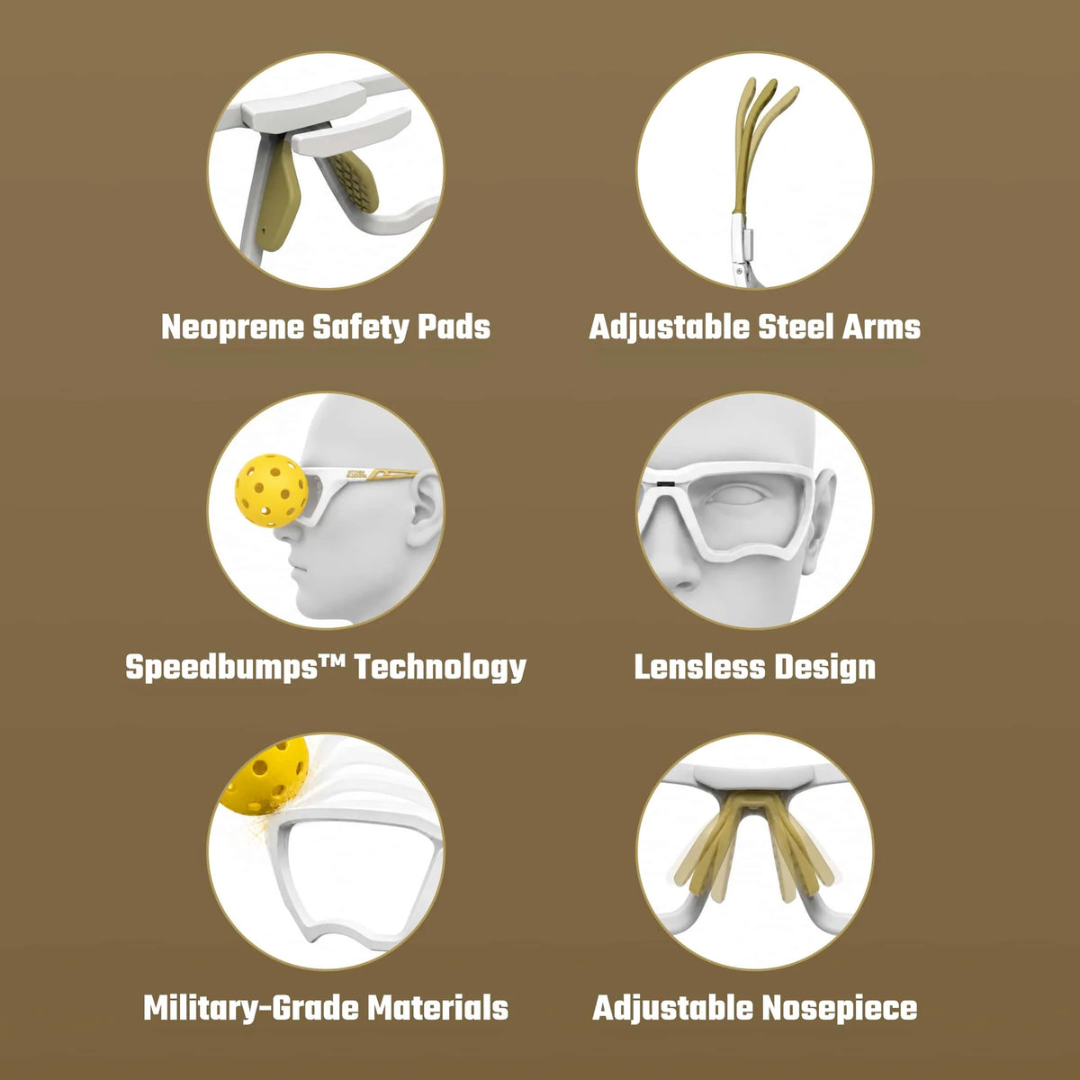 Kitchen Blockers (Classic) - Protective Pickleball Eyewear
