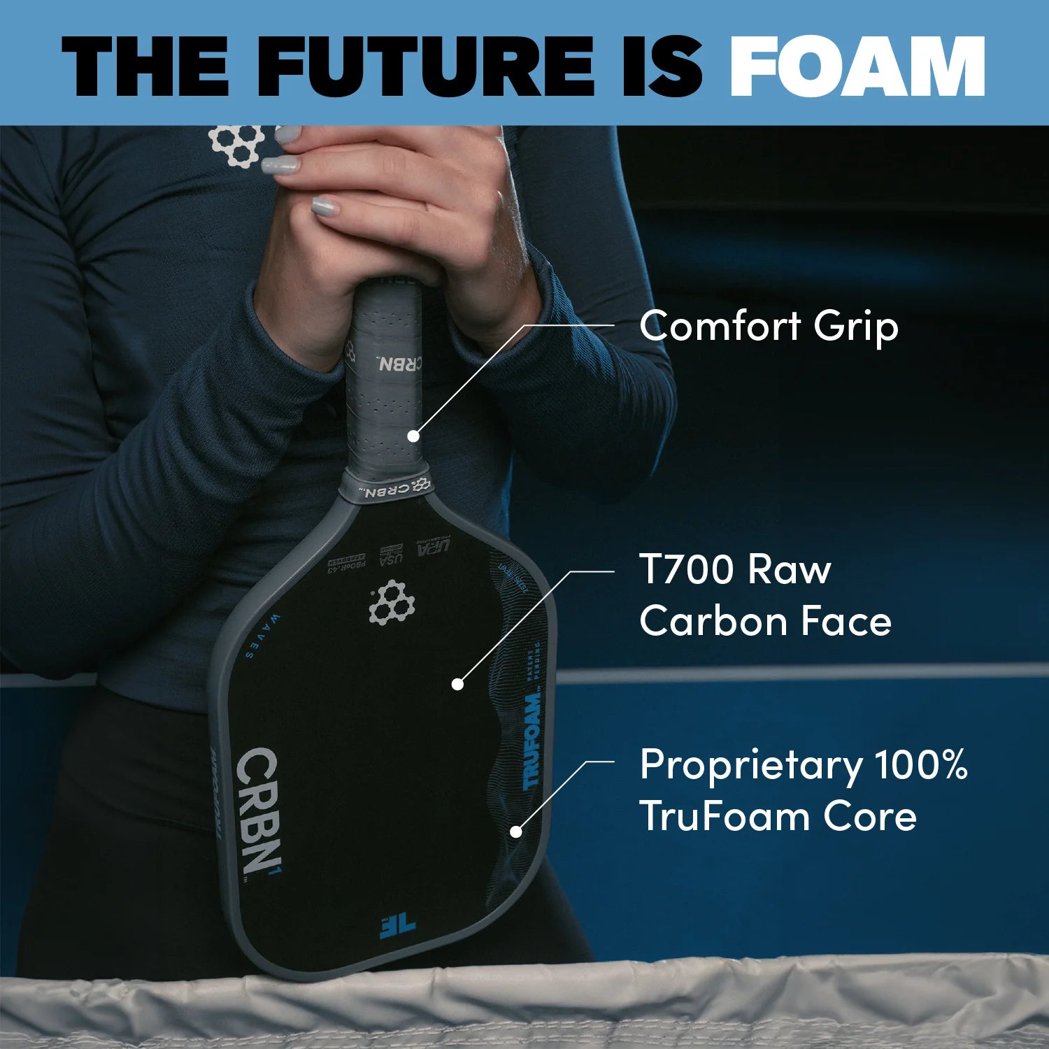 CRBN¹ TruFoam Waves (Elongated, Long Handle)