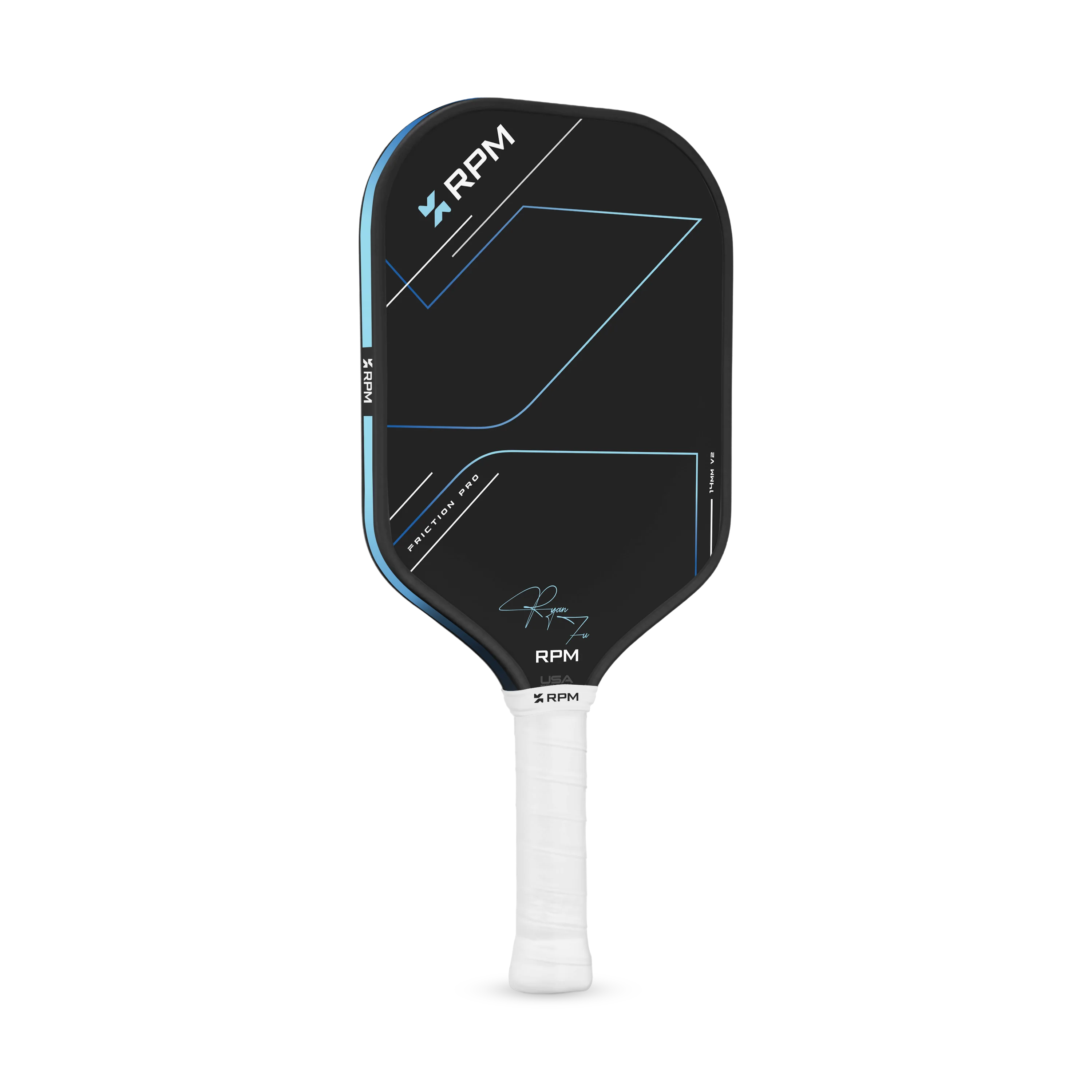 RPM FRICTION PRO 14MM ELONGATED V2 PICKLEBALL PADDLE