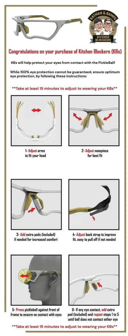 Kitchen Blockers - Protective Pickleball Eyewear