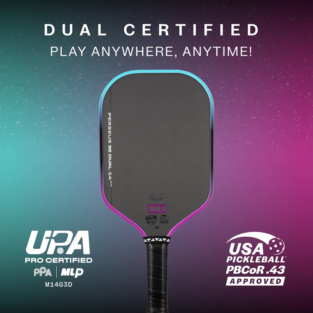 JOOLA Perseus 3S Dual 14mm Pickleball Paddle